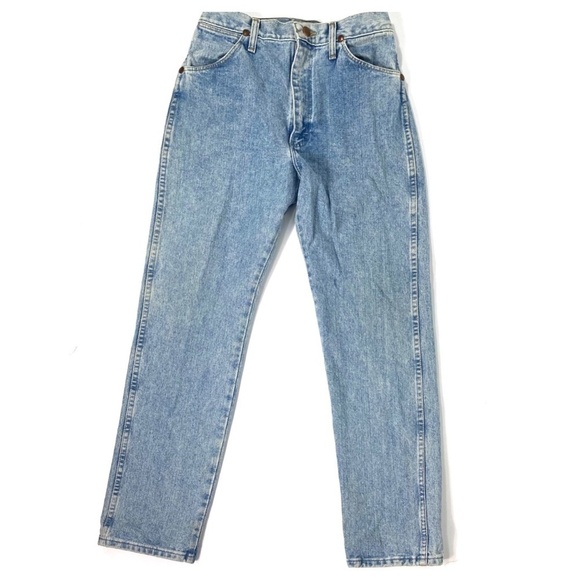 Vintage Wrangler Mom High Waisted Straight Leg Jeans SZ 9
